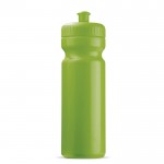 Bidón deportivo de plástico libre de BPA y 100% antigoteo 750ml color verde lima