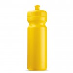 Bidón deportivo de plástico libre de BPA y 100% antigoteo 750ml color amarillo