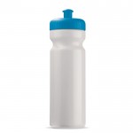 Bidón deportivo de plástico libre de BPA y 100% antigoteo 750ml color azul claro