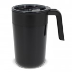 Taza de acero inoxidable de doble pared y capacidad de 400ml color negro