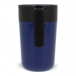 Taza de acero inoxidable de doble pared y capacidad de 400ml color azul oscuro cuarta vista