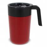 Taza de acero inoxidable de doble pared y capacidad de 400ml color rojo oscuro