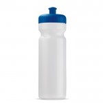 Bidón deportivo de plástico orgánico y hecho en EU 750ml color azul transparente