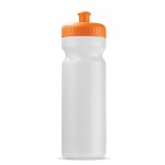 Bidón deportivo de plástico orgánico y hecho en EU 750ml color naranja transparente