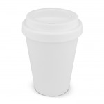 Vaso take away de plástico reciclado en vivos colores 250ml color blanco