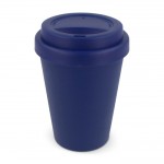 Vaso take away de plástico reciclado en vivos colores 250ml color azul oscuro