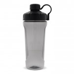 Shaker para el gimnasio de plástico de elegante tapa negra 900ml color negro segunda vista