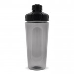 Shaker para el gimnasio de plástico de elegante tapa negra 900ml color negro cuarta vista