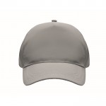 Gorra de béisbol de poliéster 190T reflectante talla 7 1/4 color plateado mate segunda vista