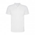 Polo técnico de poliéster en punto piqué para hombre 150 g/m2 Roly color blanco