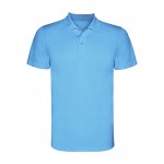 Polo técnico de poliéster en punto piqué para hombre 150 g/m2 Roly color turquesa