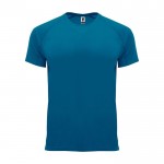 Camiseta técnica de poliéster 100% para hombre 135 g/m2 Roly color azul oscuro