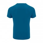 Camiseta técnica de poliéster 100% para hombre 135 g/m2 Roly color azul oscuro segunda vista trasera