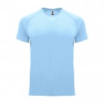 Camiseta técnica de poliéster 100% para hombre 135 g/m2 Roly color azul claro