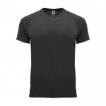 Camiseta técnica de poliéster 100% para hombre 135 g/m2 Roly color negro