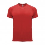 Camiseta técnica de poliéster 100% para hombre 135 g/m2 Roly color rojo