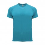 Camiseta técnica de poliéster 100% para hombre 135 g/m2 Roly color turquesa