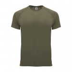 Camiseta técnica de poliéster 100% para hombre 135 g/m2 Roly color verde militar