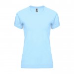 Camiseta técnica de poliéster 100% para mujer 135 g/m2 Roly color azul claro