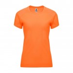 Camiseta técnica de poliéster 100% para mujer 135 g/m2 Roly color naranja fluorescente