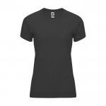 Camiseta técnica de poliéster 100% para mujer 135 g/m2 Roly color grafito