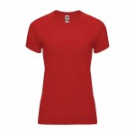 Camiseta técnica de poliéster 100% para mujer 135 g/m2 Roly color rojo