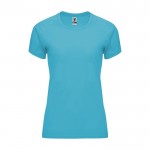 Camiseta técnica de poliéster 100% para mujer 135 g/m2 Roly color turquesa