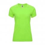 Camiseta técnica de poliéster 100% para mujer 135 g/m2 Roly color verde fluorescente