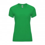 Camiseta técnica de poliéster 100% para mujer 135 g/m2 Roly color verde manzana