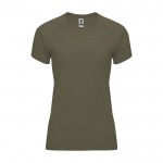 Camiseta técnica de poliéster 100% para mujer 135 g/m2 Roly color verde militar