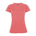 Camiseta técnica de punto piqué para mujer 150 g/m2 Roly color coral