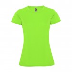 Camiseta técnica de punto piqué para mujer 150 g/m2 Roly color verde lima