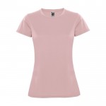 Camiseta técnica de punto piqué para mujer 150 g/m2 Roly color rosa claro