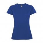 Camiseta técnica de punto piqué para mujer 150 g/m2 Roly color azul real