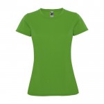 Camiseta técnica de punto piqué para mujer 150 g/m2 Roly color verde manzana