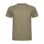 Camiseta técnica de punto piqué en poliéster para hombre 150 g/m2 Roly color marrón grisáceo