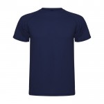 Camiseta técnica de punto piqué en poliéster para hombre 150 g/m2 Roly color azul marino