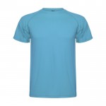 Camiseta técnica de punto piqué en poliéster para hombre 150 g/m2 Roly color turquesa