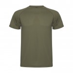 Camiseta técnica de punto piqué en poliéster para hombre 150 g/m2 Roly color verde militar