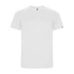 Camiseta técnica de 50% poliéster reciclado para hombre 135 g/m2 Roly color blanco