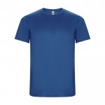 Camiseta técnica de 50% poliéster reciclado para hombre 135 g/m2 Roly color azul real