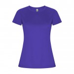 Camiseta técnica de 50% poliéster reciclado para mujer 135 g/m2 Roly color violeta