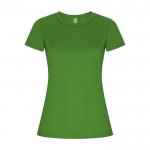 Camiseta técnica de 50% poliéster reciclado para mujer 135 g/m2 Roly color verde manzana