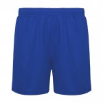 Pantalón corto deportivo de poliéster 100% unisex 140 g/m2 Roly color azul real