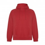 Sudadera hecha de un 57% de algodón orgánico unisex 300 g/m2 Roly color rojo