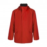 Chaqueta impermeable unisex de 100% poliéster 400 g/m2 Roly color rojo