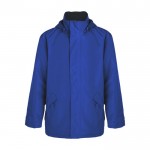 Chaqueta impermeable unisex de 100% poliéster 400 g/m2 Roly color azul real