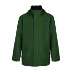 Chaqueta impermeable unisex de 100% poliéster 400 g/m2 Roly color verde botella