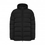 Parka deportiva acolchada de poliéster 110 g/m2 unisex Roly color negro