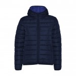 Chaqueta acolchada de poliéster con capucha para mujer 290 g/m2 Roly color azul marino